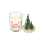 Bah Humbug Orange & Clove Glass Candle with Tree | Candles