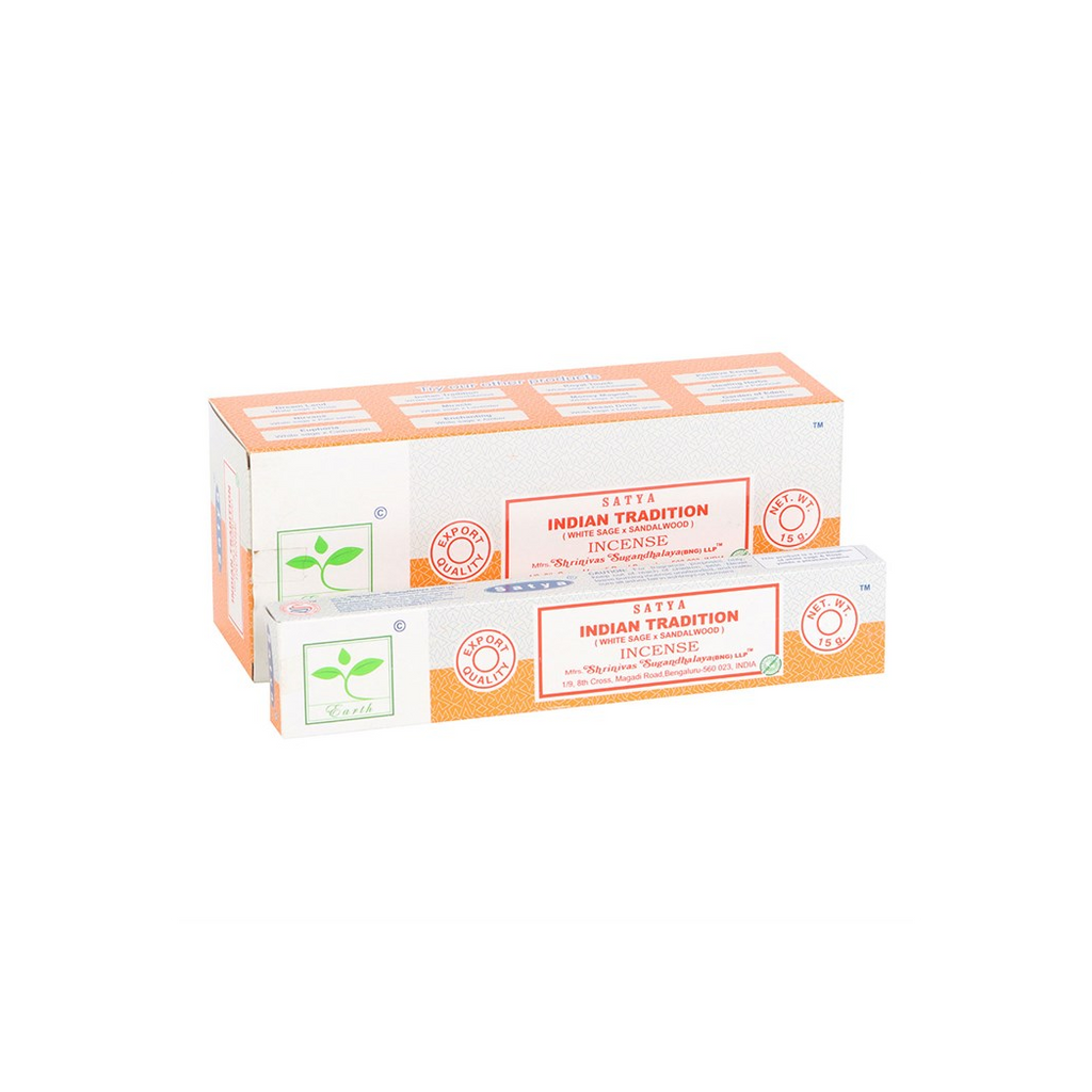 6 Packs of Indian Tradition Earth Incense by Satya