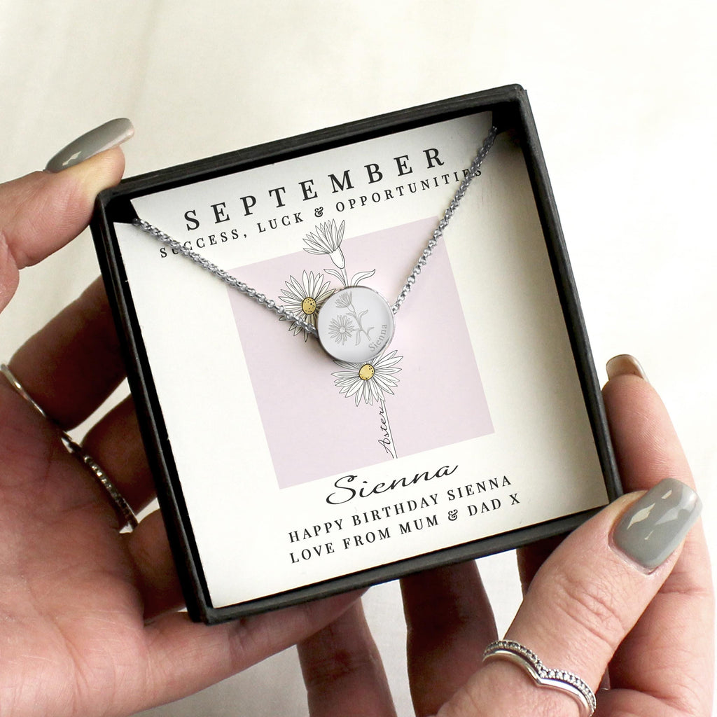 Birth Flower Necklace and Box | Personalized Gift for any Birthday | Inspired Creative Gifts