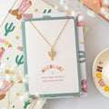 Cactus Necklace on Greeting Card | Inspired Creative Gifts | UK Supplier