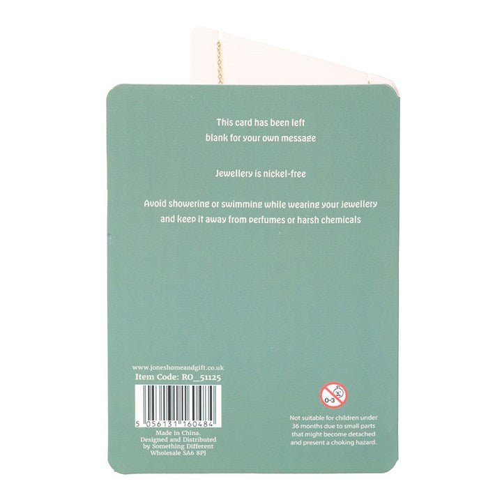 Cactus Necklace on Greeting Card | Inspired Creative Gifts | UK Supplier