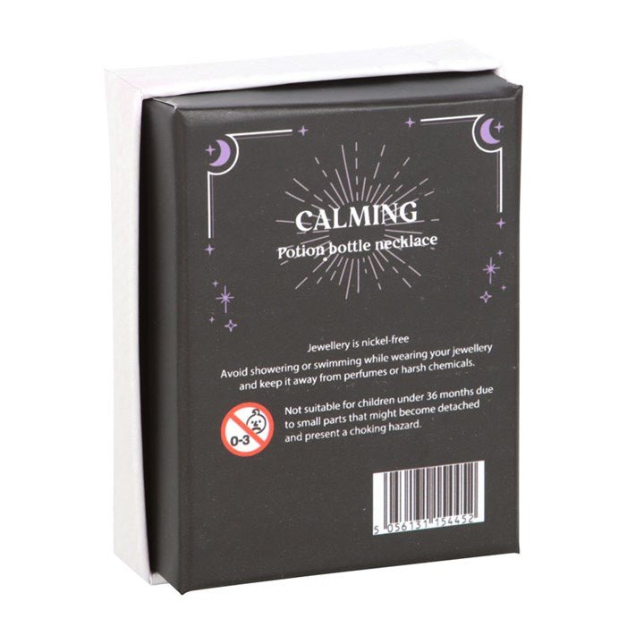 Calming Amethyst Crystal Chip Potion Bottle Necklace | Inspired Creative Gifts | UK Supplier