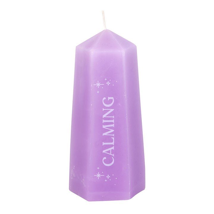 Calming Crystal Candle with Rough Amethyst | Inspired Creative Gifts | UK Supplier