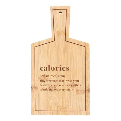 Calories Bamboo Serving Board | Inspired Creative Gifts | UK Supplier