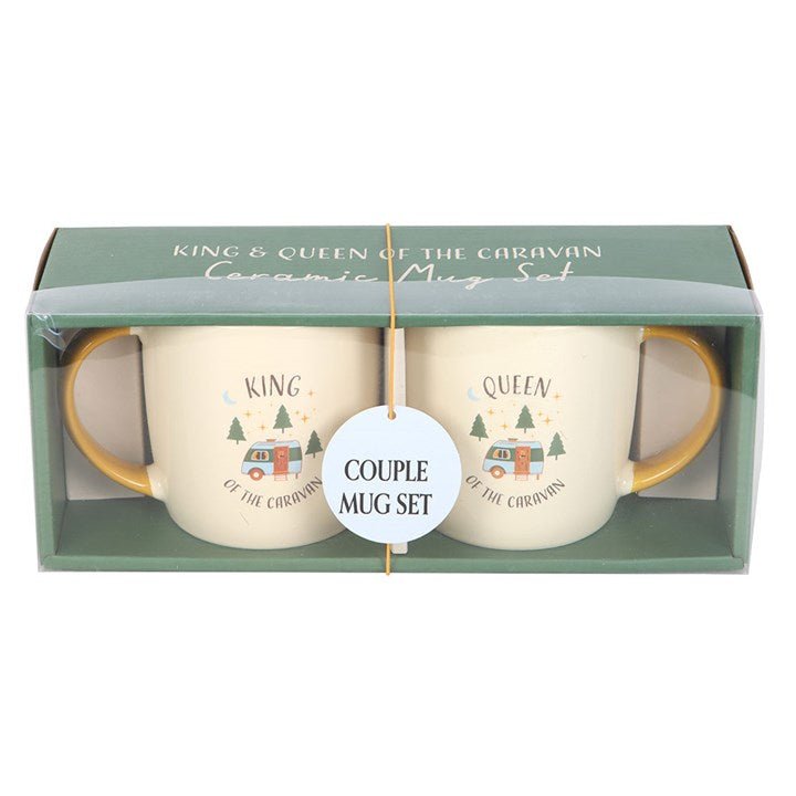 Camping King and Queen Couples Mug Set | Inspired Creative Gifts | UK Supplier