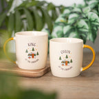 Camping King and Queen Couples Mug Set | Inspired Creative Gifts | UK Supplier