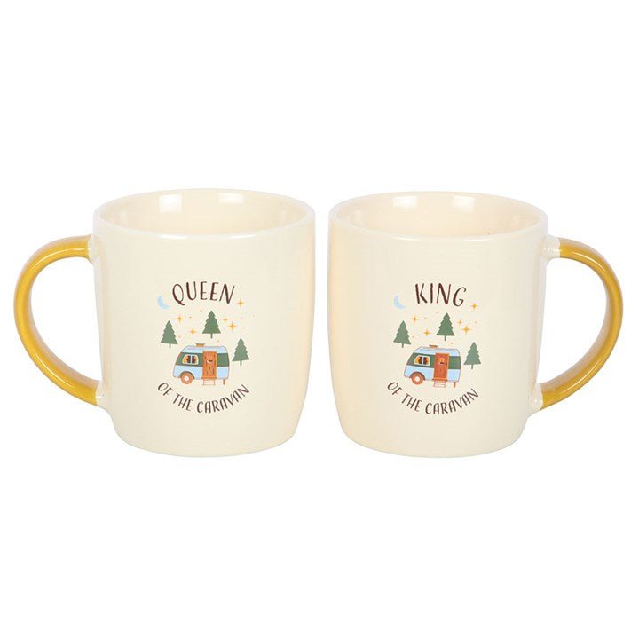 Camping King and Queen Couples Mug Set | Inspired Creative Gifts | UK Supplier