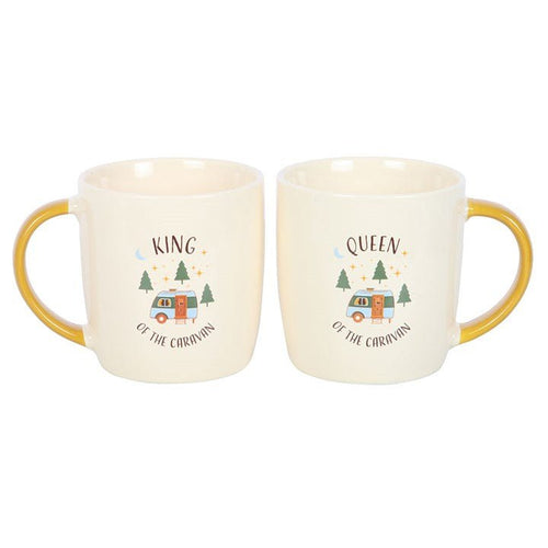Camping King and Queen Couples Mug Set | Inspired Creative Gifts | UK Supplier
