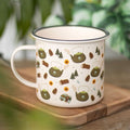 Camping Print Enamel Mug | Inspired Creative Gifts | UK Supplier