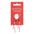 Candy Cane Dangle Earrings | Inspired Creative Gifts | UK Supplier