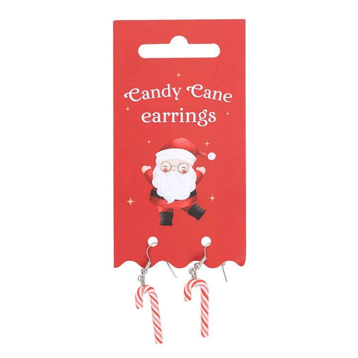 Candy Cane Dangle Earrings | Inspired Creative Gifts | UK Supplier