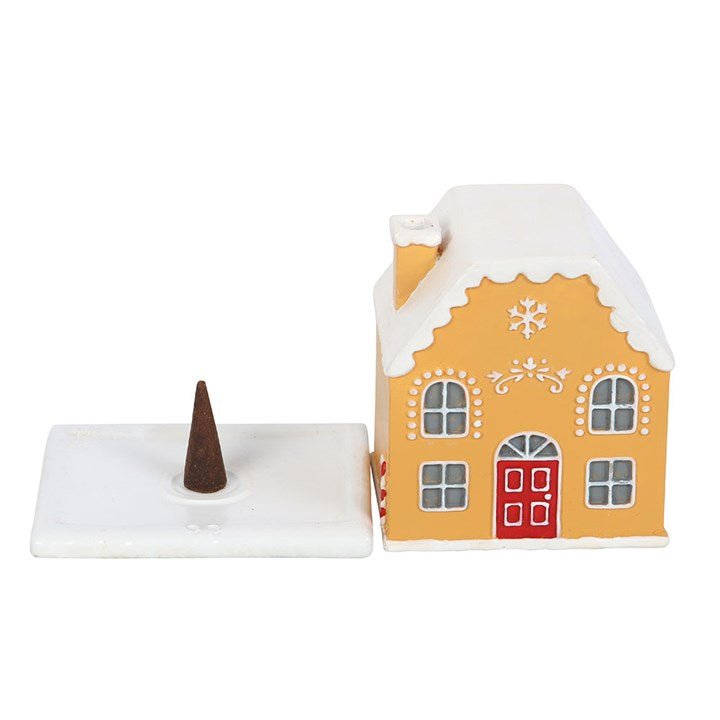 Candy Cane Gingerbread House Incense Cone Holder | Inspired Creative Gifts | UK Supplier