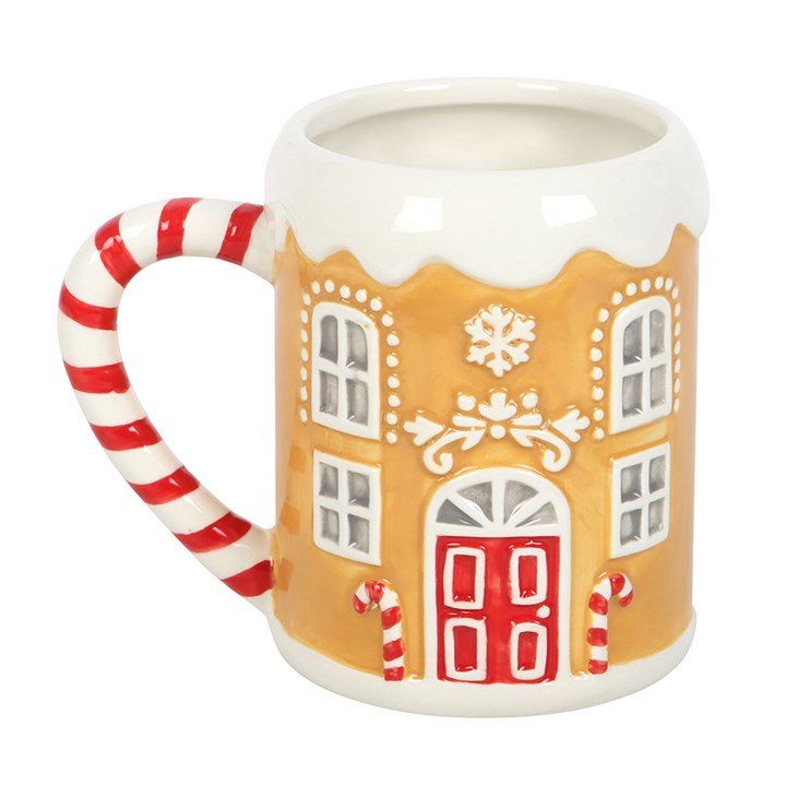 Candy Cane Gingerbread House Mug | Inspired Creative Gifts | UK Supplier