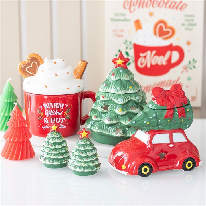 Car with Christmas Tree Oil Burner | Inspired Creative Gifts | UK Supplier