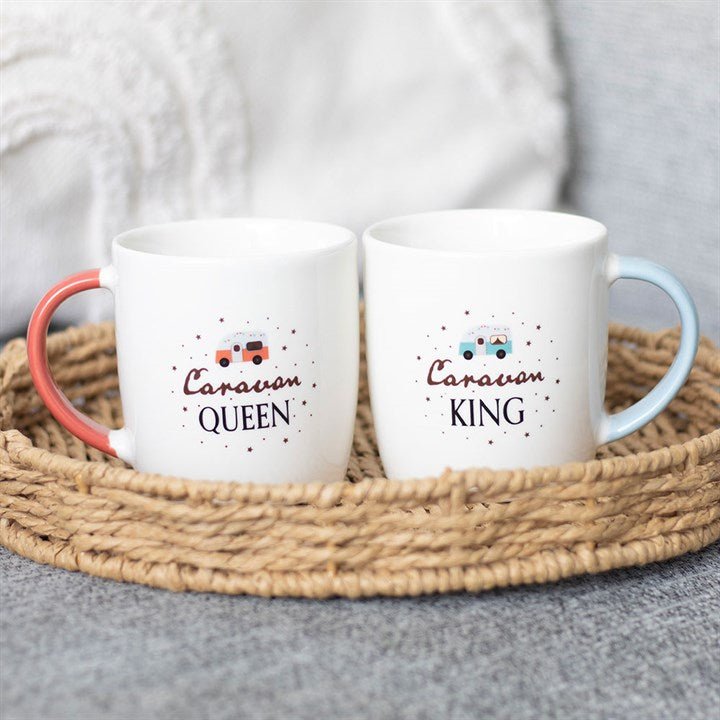 Caravan King and Caravan Queen Couples Mug Set | Inspired Creative Gifts | UK Supplier