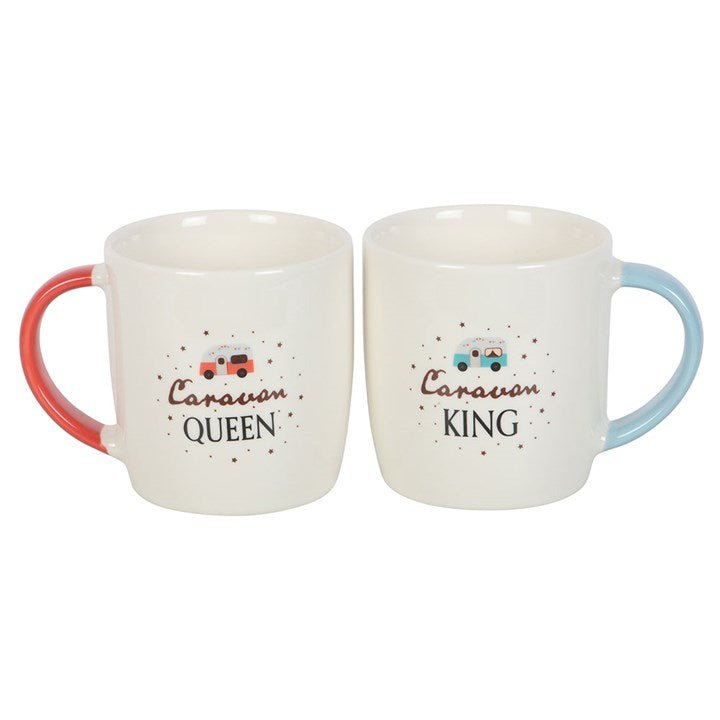 Caravan King and Caravan Queen Couples Mug Set | Inspired Creative Gifts | UK Supplier