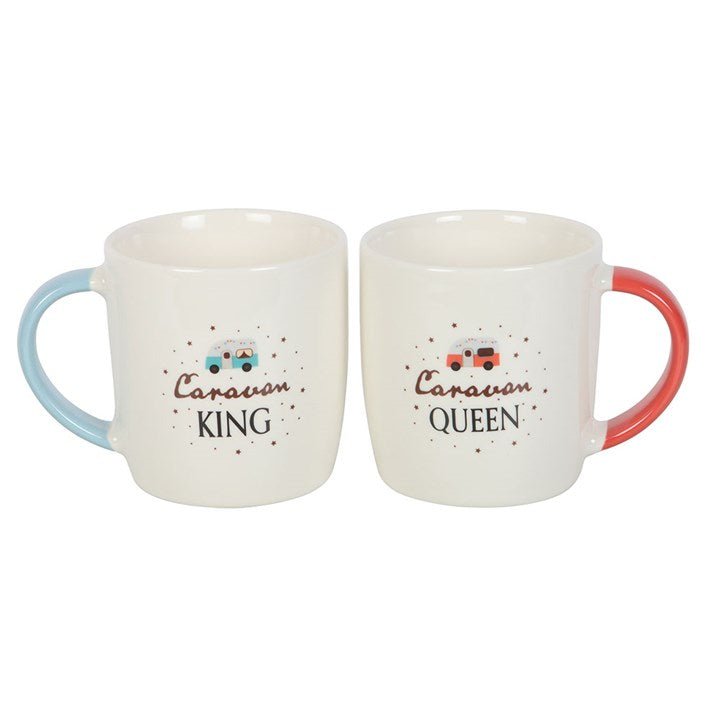 Caravan King and Caravan Queen Couples Mug Set | Inspired Creative Gifts | UK Supplier