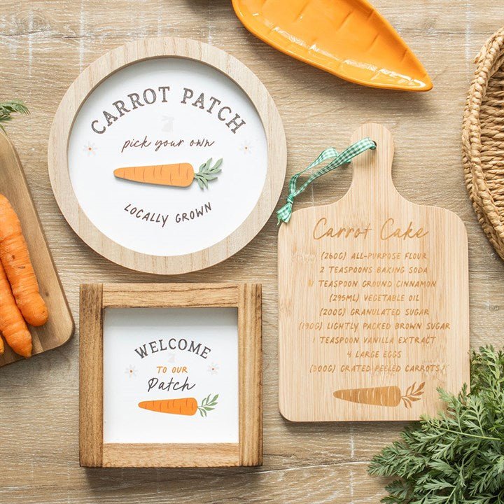 Carrot Cake Recipe Bamboo Serving Board | Inspired Creative Gifts | UK Supplier
