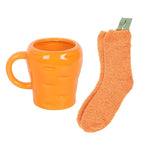 Carrot Shaped Mug and Socks Set | Inspired Creative Gifts | UK Supplier