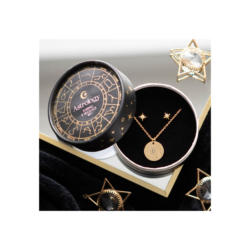 Astrology Wheel Earring and Necklace Set | Earrings | Inspired Creative Gifts