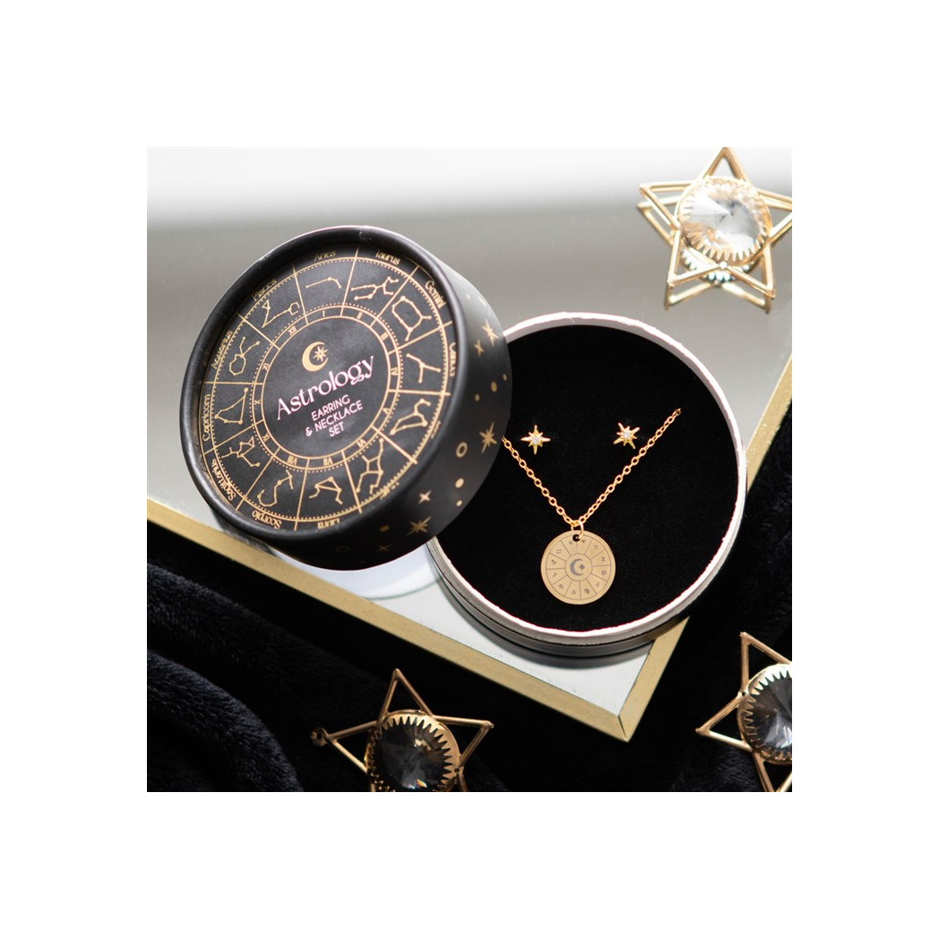 Astrology Wheel Earring and Necklace Set | Earrings | Inspired Creative Gifts