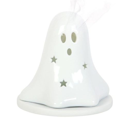 Ceramic Ghost Tealight and Incense Cone Holder | Inspired Creative Gifts | UK Supplier