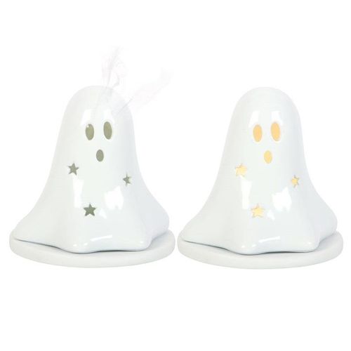 Ceramic Ghost Tealight and Incense Cone Holder | Inspired Creative Gifts | UK Supplier