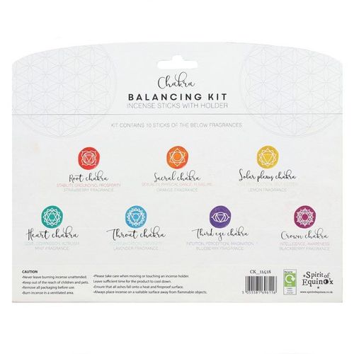 Chakra Incense Balancing Kit | Incense Sticks & Cones | Inspired Creative Gifts