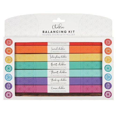 Chakra Incense Balancing Kit | Incense Sticks & Cones | Inspired Creative Gifts