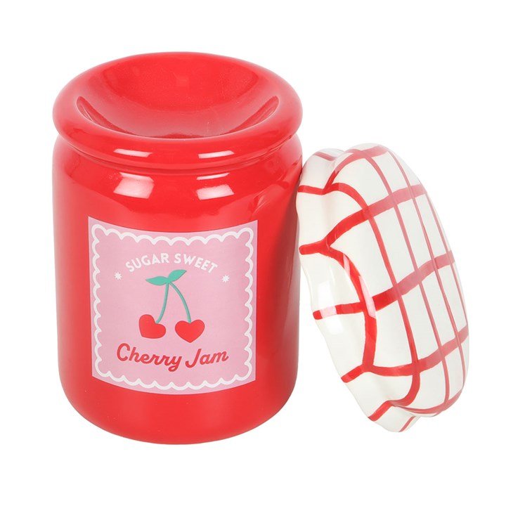Cherry Jam Jar Oil Burner and Wax Warmer | Inspired Creative Gifts | UK Supplier