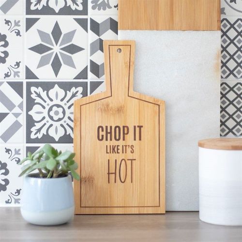 Chop It Like It's Hot Bamboo Serving Board | Inspired Creative Gifts | UK Supplier