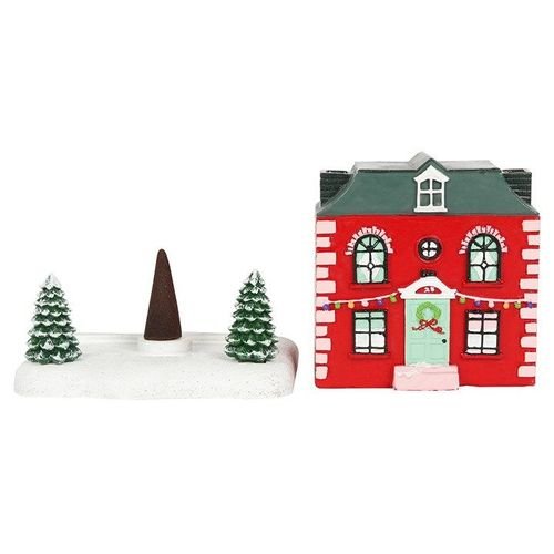 Christmas House Incense Cone Burner | Inspired Creative Gifts | UK Supplier