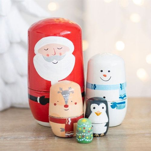 Christmas Russian Nesting Doll Set | Inspired Creative Gifts | UK Supplier