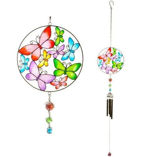 Circle Butterfly Windchime | Inspired Creative Gifts | UK Supplier