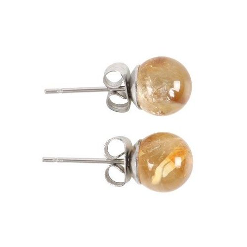 Citrine Semi Precious Crystal Earrings | Inspired Creative Gifts | UK Supplier