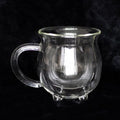 Clear Double Walled Glass Cauldron Mug | Inspired Creative Gifts | UK Supplier