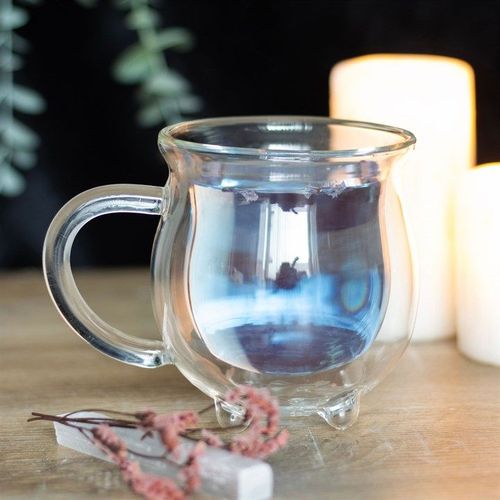Clear Double Walled Glass Cauldron Mug | Inspired Creative Gifts | UK Supplier