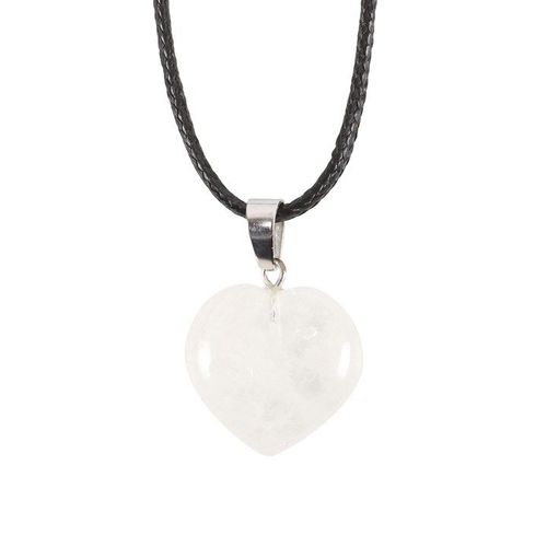 Clear Quartz Healing Crystal Heart Necklace | Inspired Creative Gifts | UK Supplier