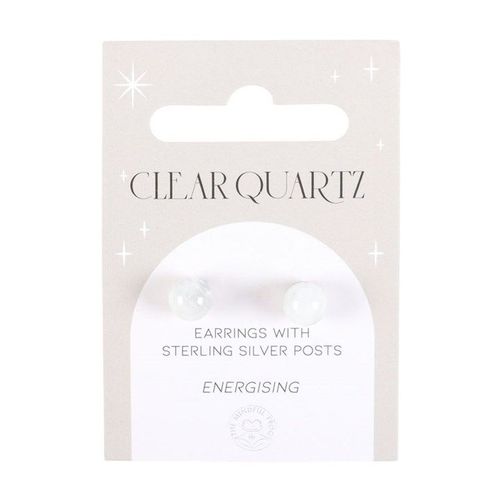 Clear Quartz Semi Precious Crystal Earrings | Inspired Creative Gifts | UK Supplier