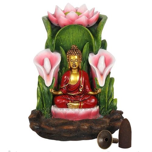 Colourful Buddha Backflow Incense Burner | Inspired Creative Gifts | UK Supplier