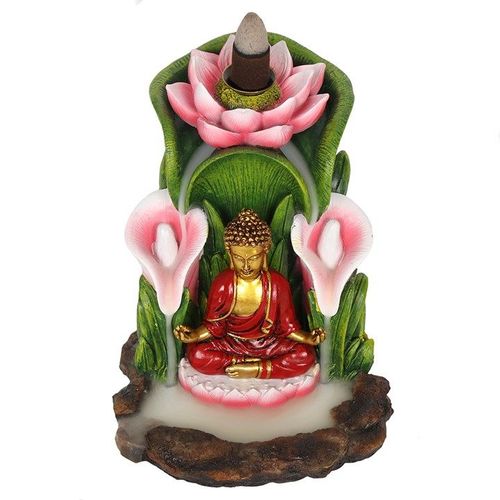 Colourful Buddha Backflow Incense Burner | Inspired Creative Gifts | UK Supplier