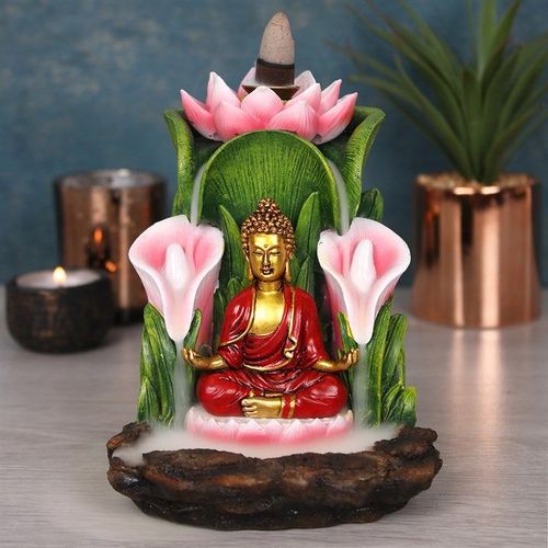 Colourful Buddha Backflow Incense Burner | Inspired Creative Gifts | UK Supplier