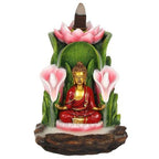 Colourful Buddha Backflow Incense Burner | Inspired Creative Gifts | UK Supplier