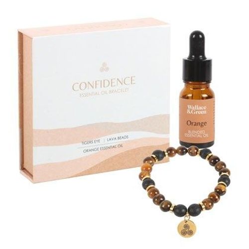 Confidence Tiger's Eye Crystal Essential Oil Bracelet | Inspired Creative Gifts | UK Supplier