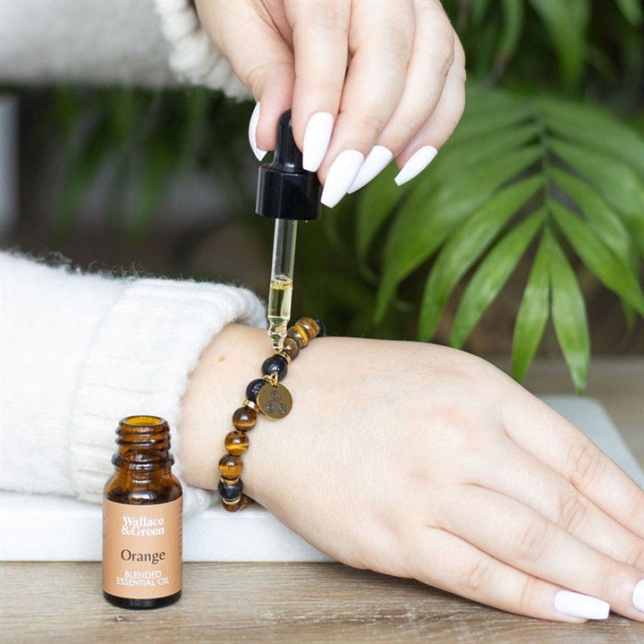 Confidence Tiger's Eye Crystal Essential Oil Bracelet | Inspired Creative Gifts | UK Supplier