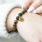 Confidence Tiger's Eye Crystal Essential Oil Bracelet | Inspired Creative Gifts | UK Supplier