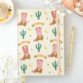 Cowboy Boot A5 Notebook with Sticker Sheet | Inspired Creative Gifts | UK Supplier