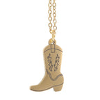 Cowboy Boot Necklace on Greeting Card | Inspired Creative Gifts | UK Supplier