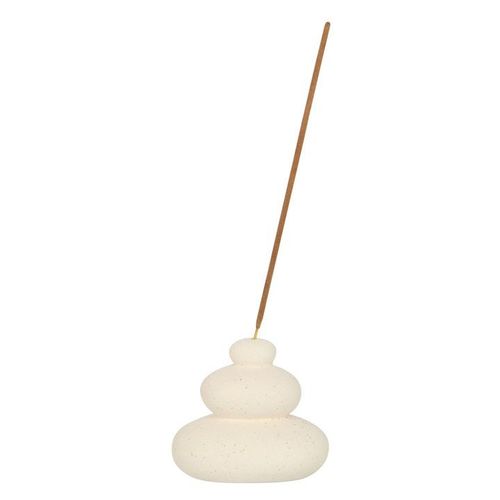 Cream Speckle Balancing Stones Incense Stick Holder | Inspired Creative Gifts | UK Supplier