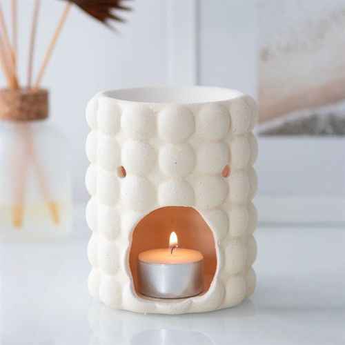 Cream Speckle Bubble Oil Burner | Inspired Creative Gifts | UK Supplier